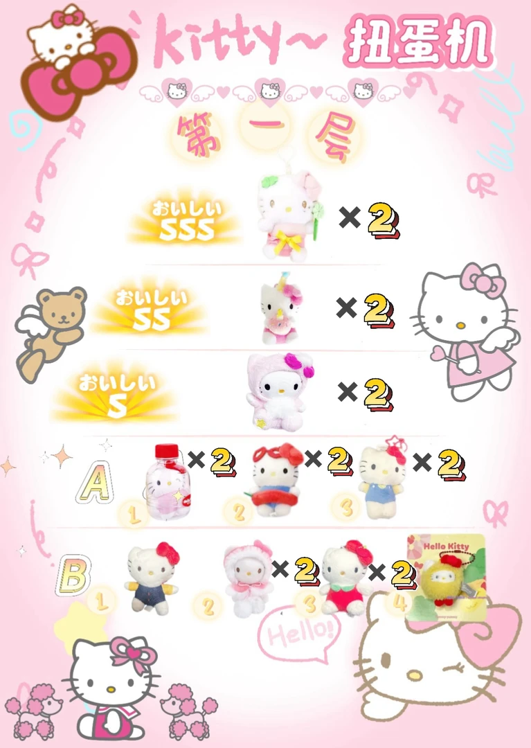 【盲盒扭蛋】韩版Kitty系列