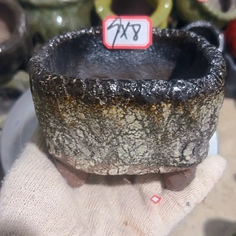 粗陶花盆手工花盆制作