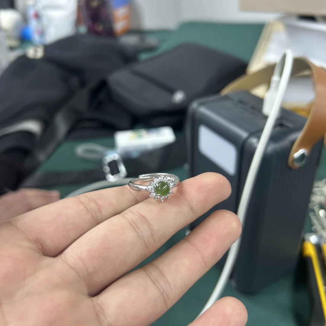 【潜珑珺】LL和田玉碧玉戒指