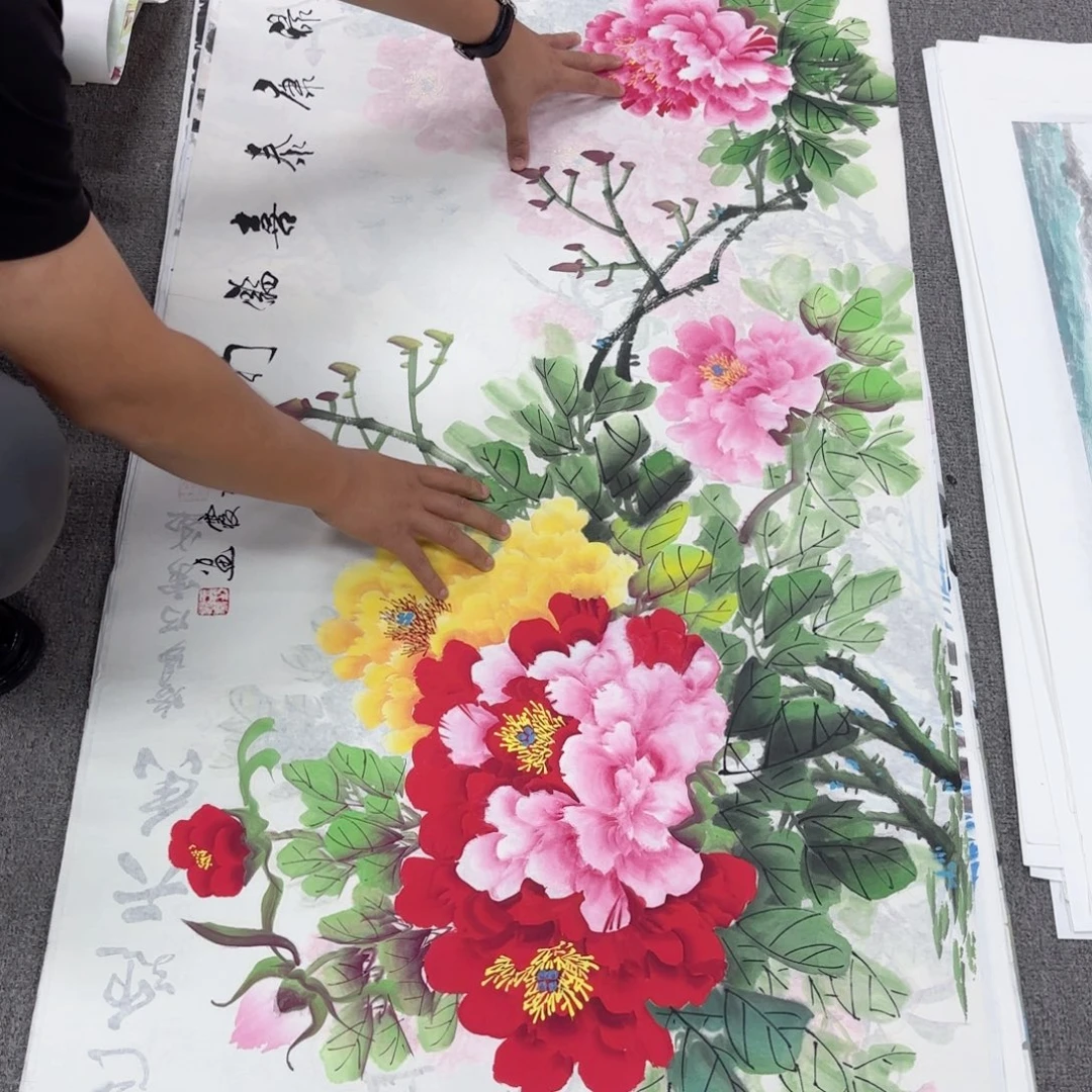 国画国画作品多次