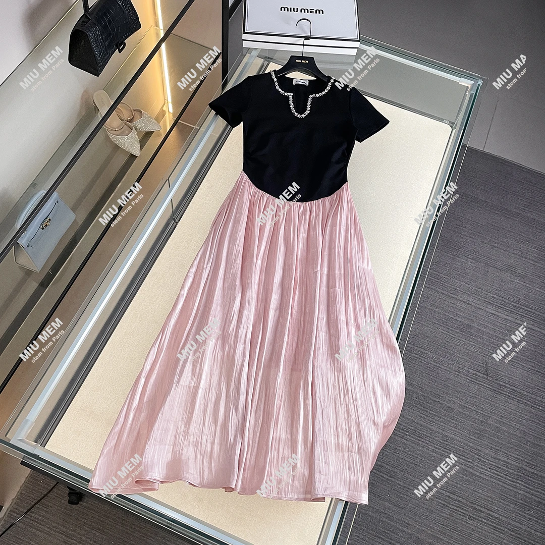 2026夏季法式赫本风立体花朵纱裙长款背心 DY6863