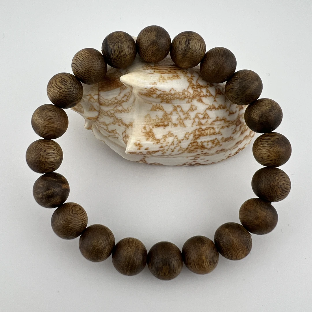 YH-146084香霸王满结油乌身沉香1.0单圈约7g