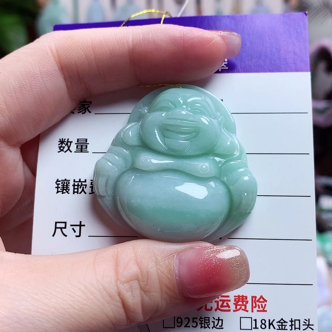 颈饰未镶嵌翡翠佛公25