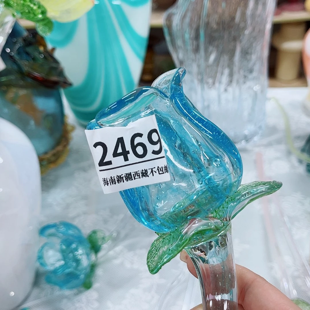 玫瑰2469 家悦美居琉璃花瓶
