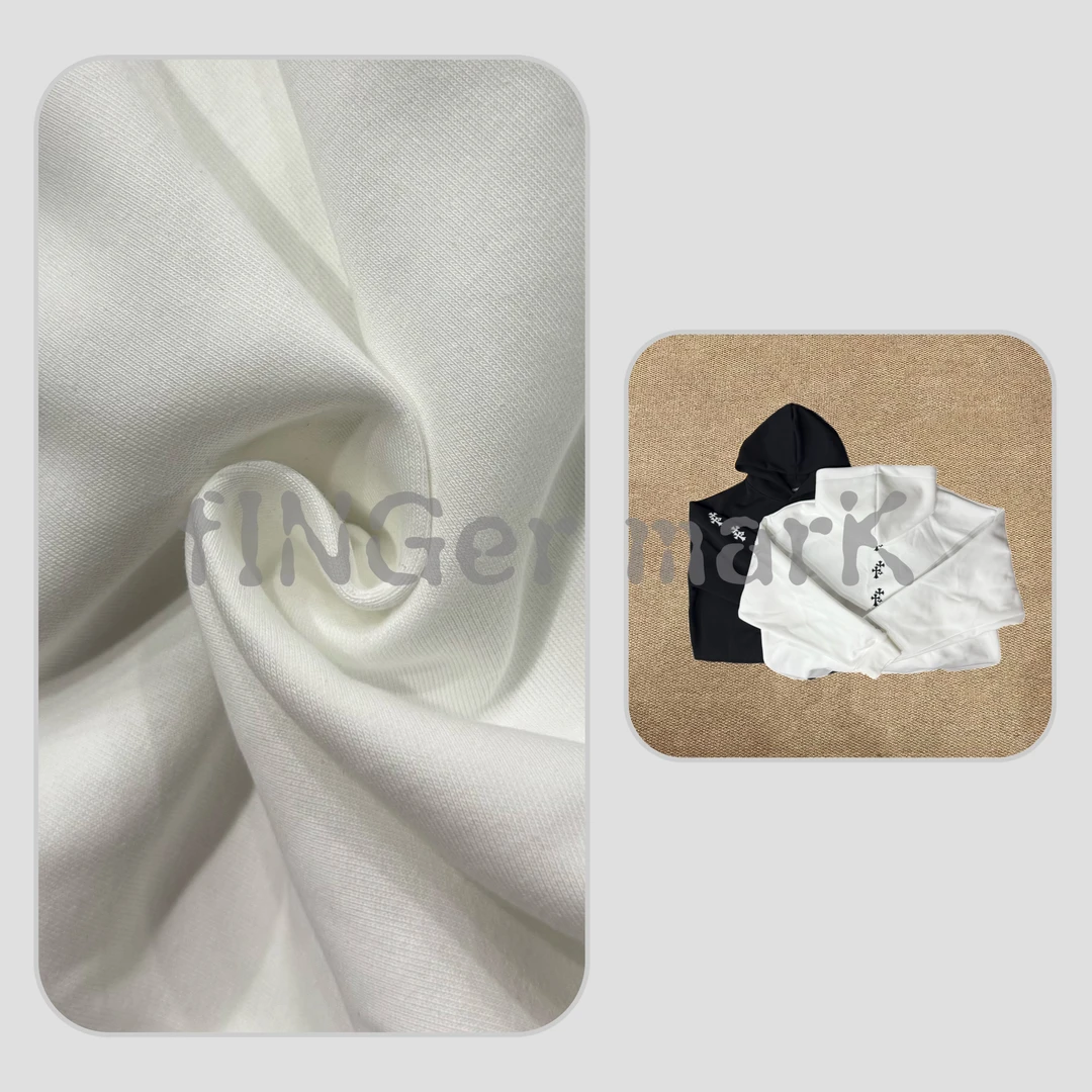 fINGer marK 集閤店 【克罗十字】重磅刺绣慵懒连帽卫衣9803