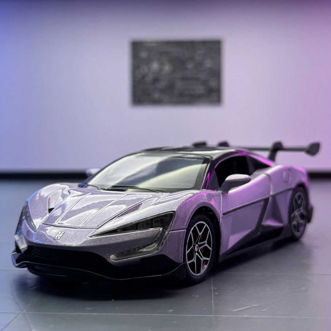 潮玩1:32比亚迪仰望U9合金汽车模型收藏摆件声光开门回力玩具跑车