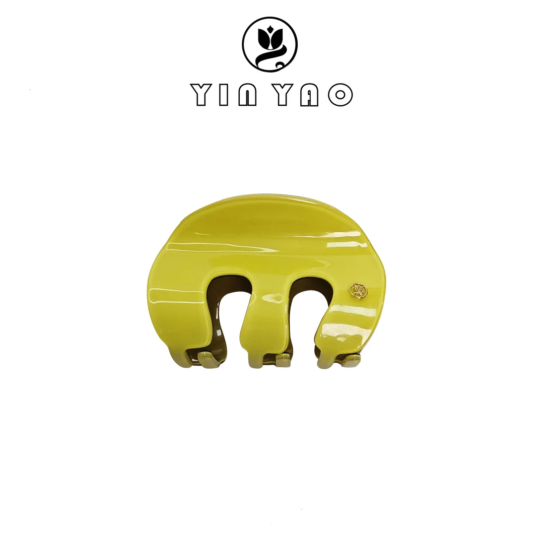 【YINYAO】原单设计简约醋酸高端抓夹1033