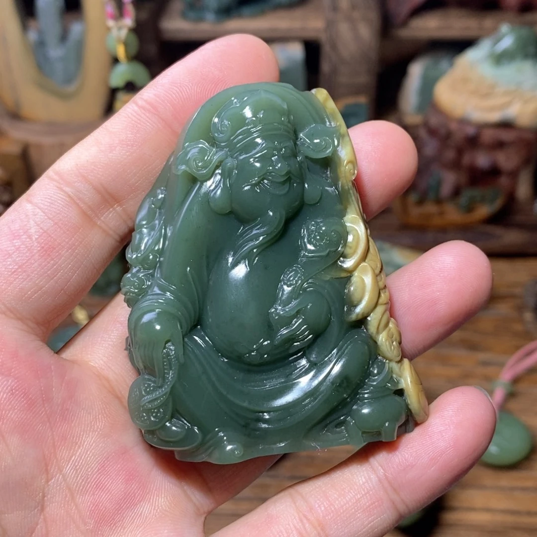 岫岩河磨玉（透闪石质玉）把件未镶嵌~