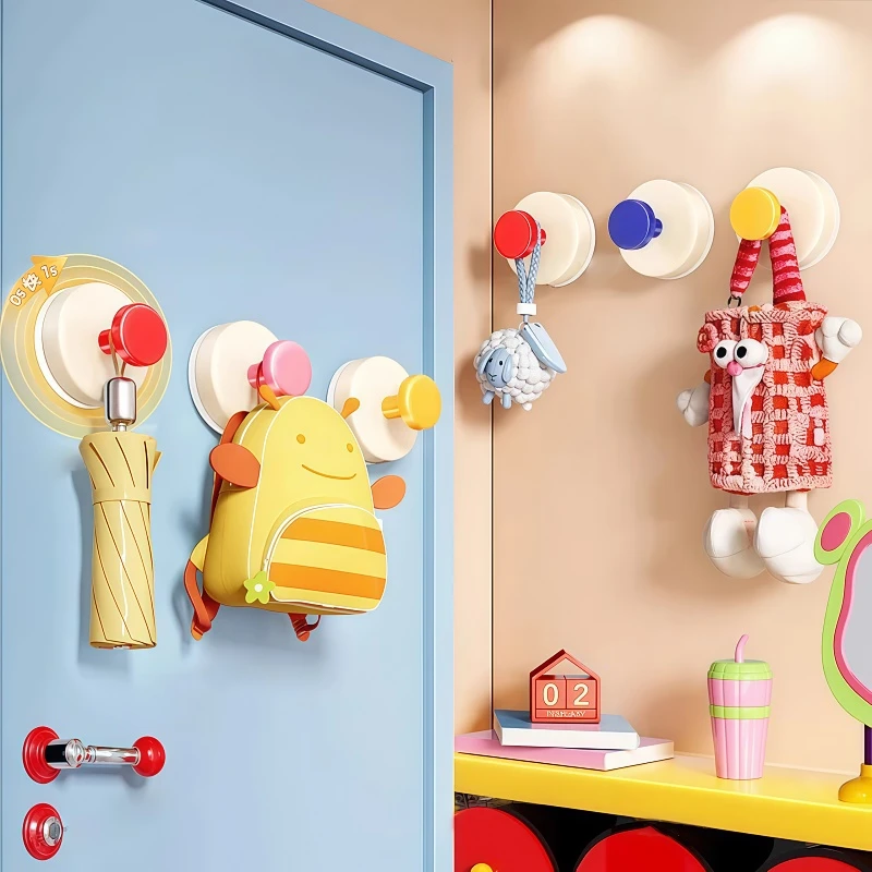 玄关吸盘挂钩免打孔强力承重粘胶入户门口放钥匙神器挂帽子置物架