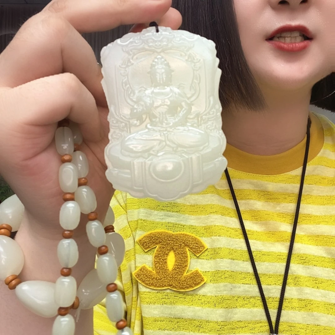 捡****和田玉未镶嵌颈饰