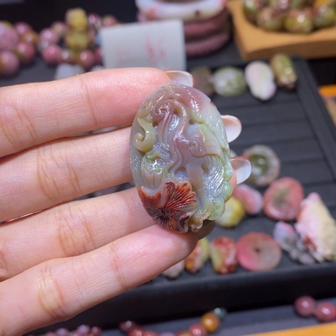 【闪购商品】未镶嵌手链玛瑙/玉髓盐源玛瑙。 仙鹤