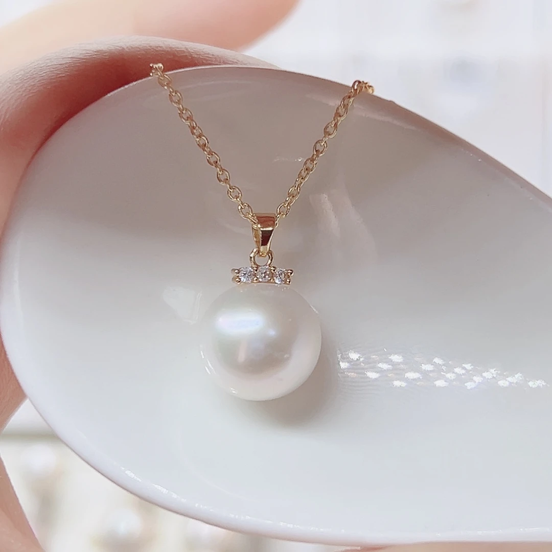 未镶嵌淡水珍珠吊坠(赠链)