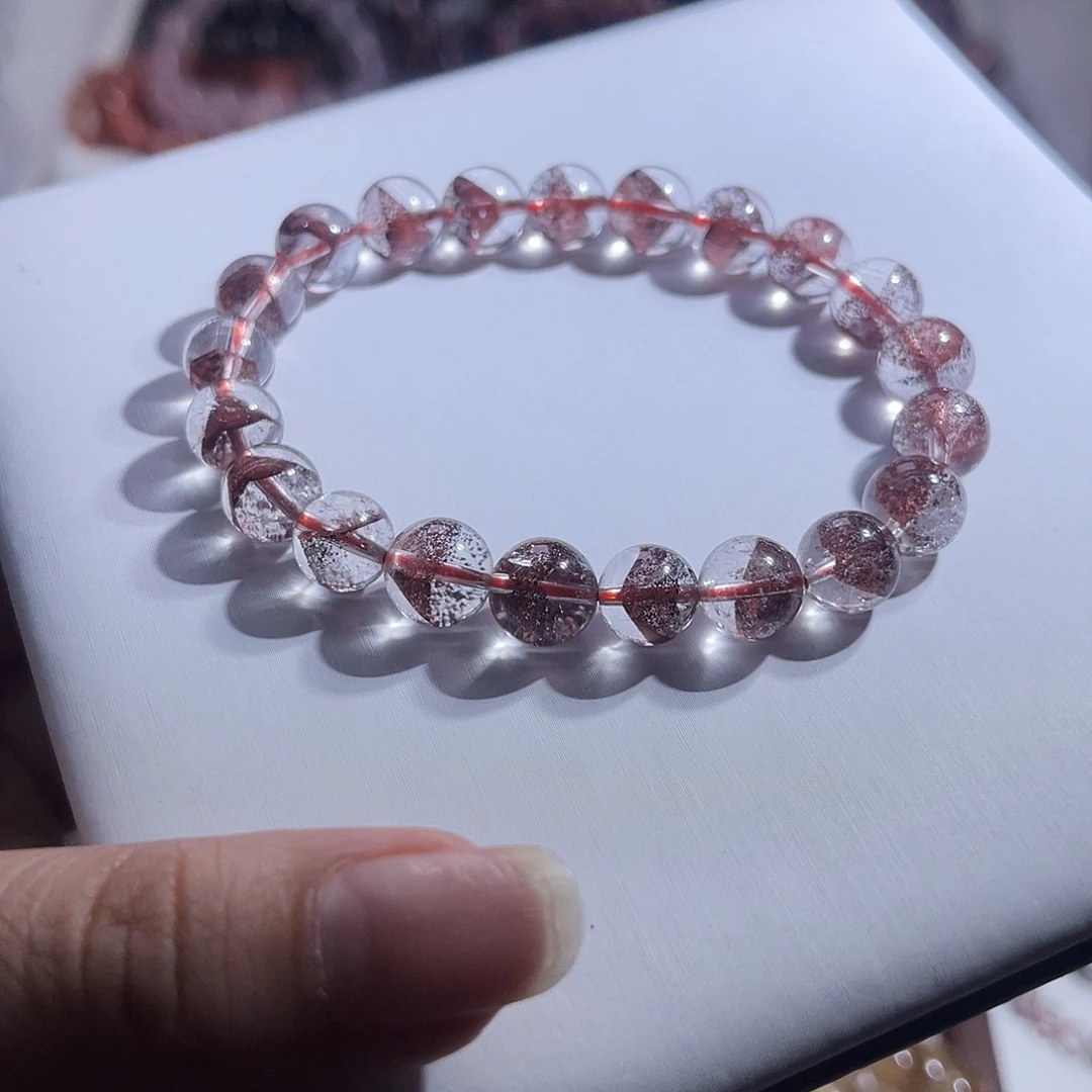 水晶手链未镶嵌红幽灵8.8