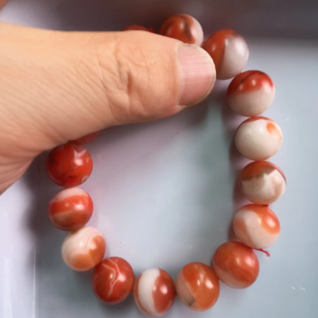 南红玛瑙手链合金