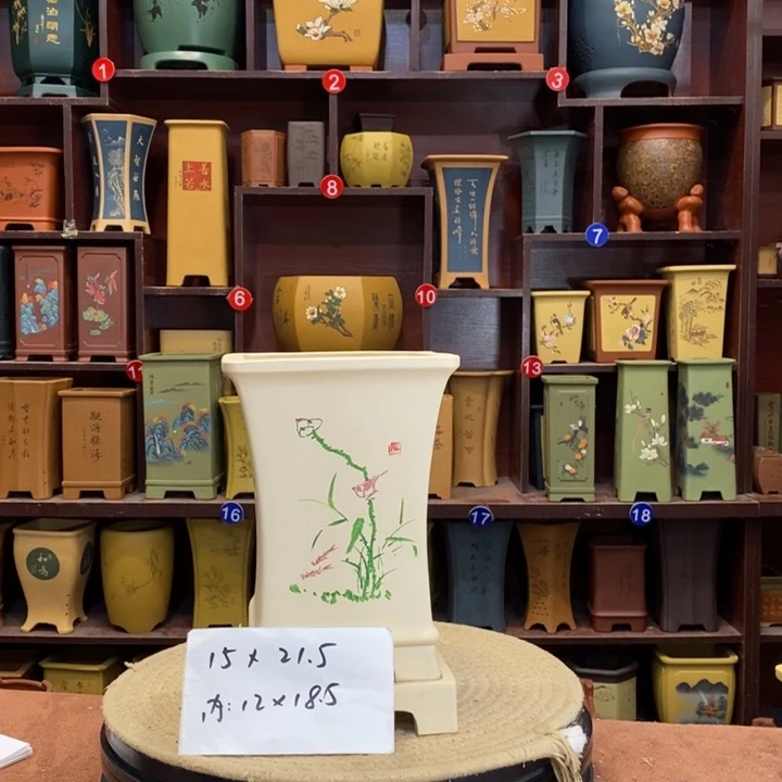 紫砂花盆莲**录紫砂陶艺