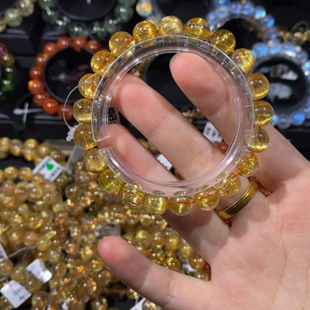 发晶未镶嵌手链T154#9.0mm