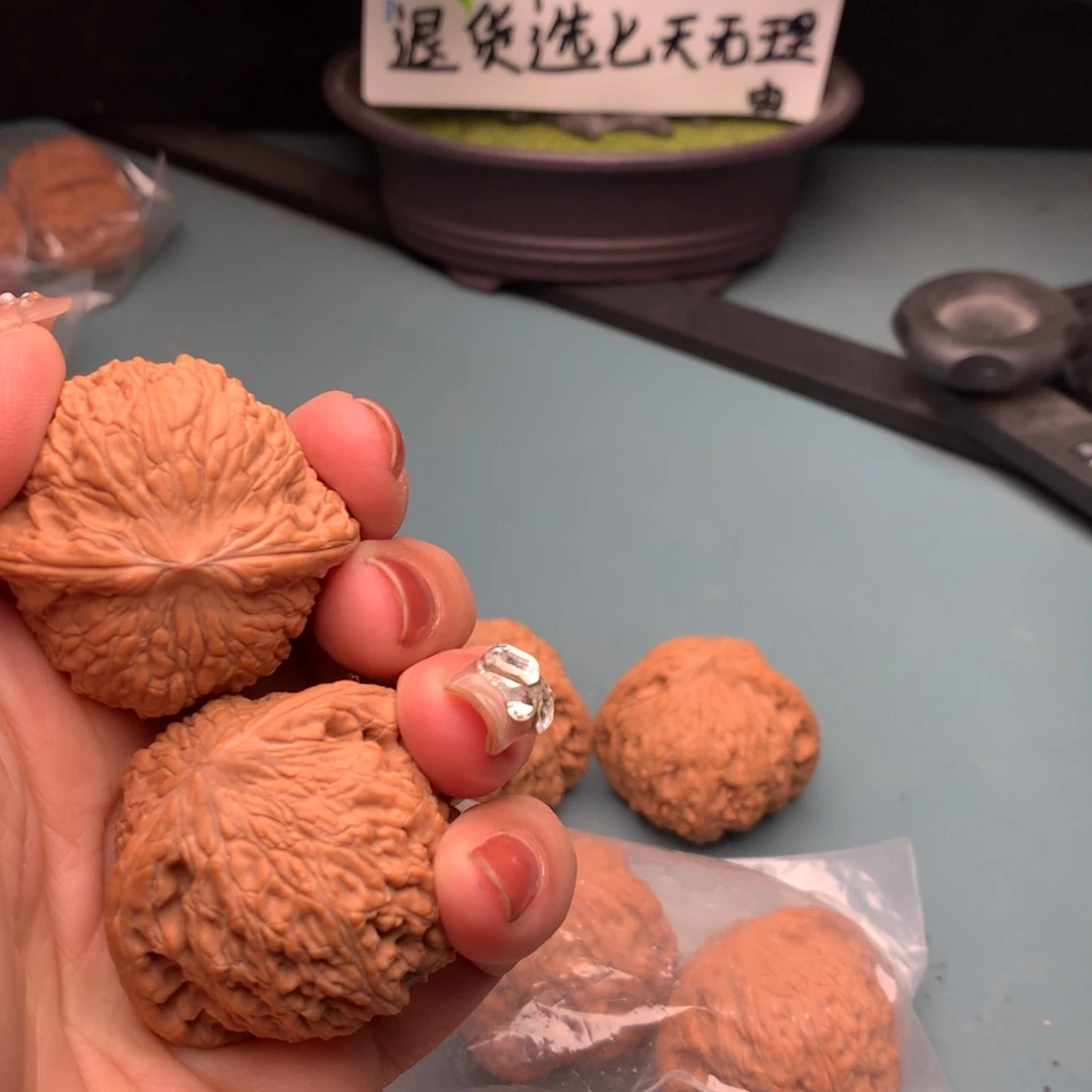 文玩核桃把件全品绣球4243