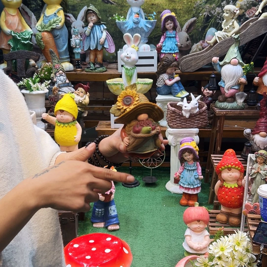 花园摆件红红火火