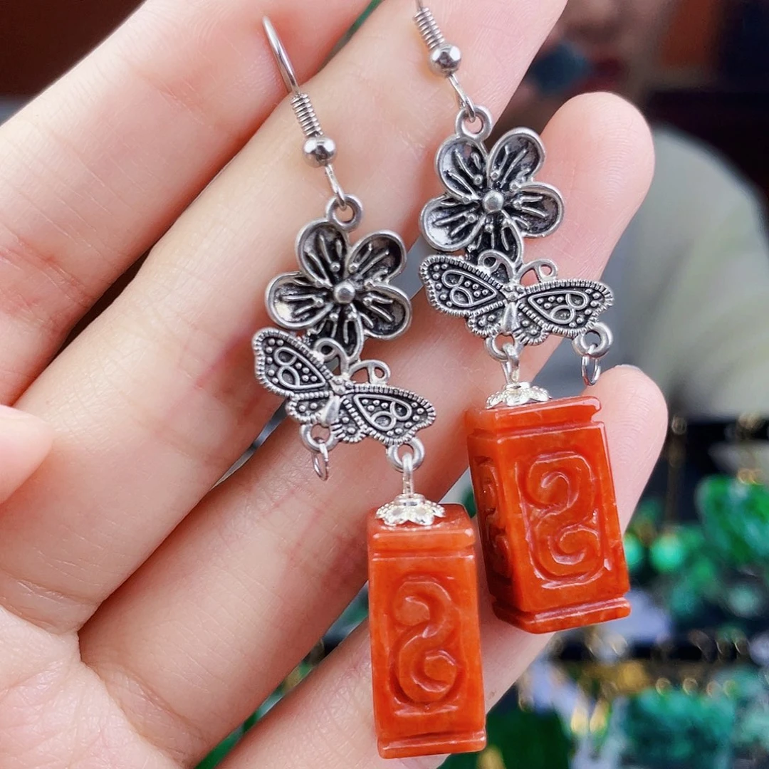 翡翠未镶嵌耳饰饰品