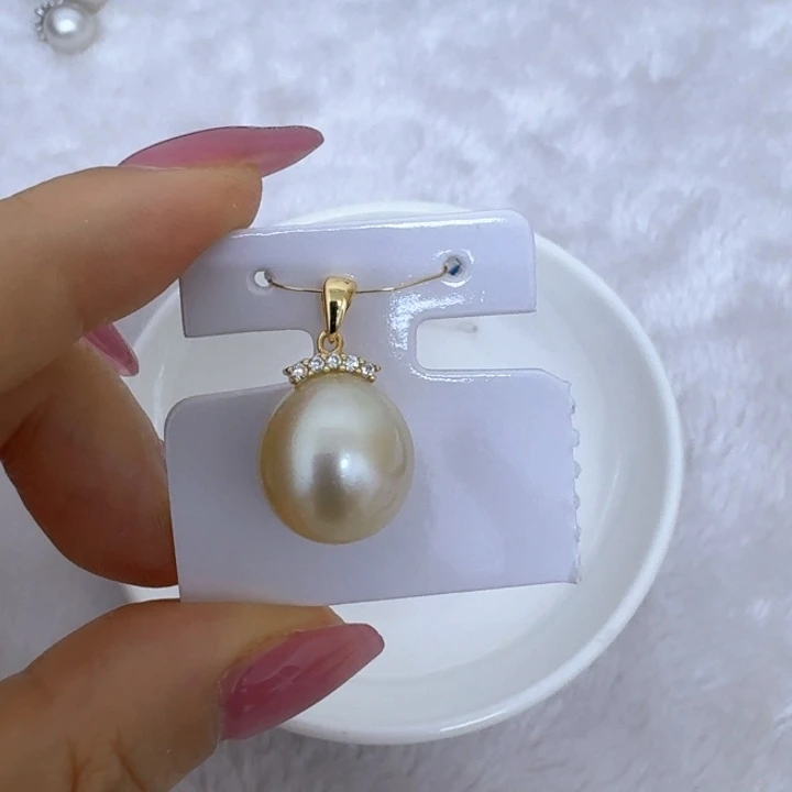 银S925镶嵌海水珍珠颈饰梦****6