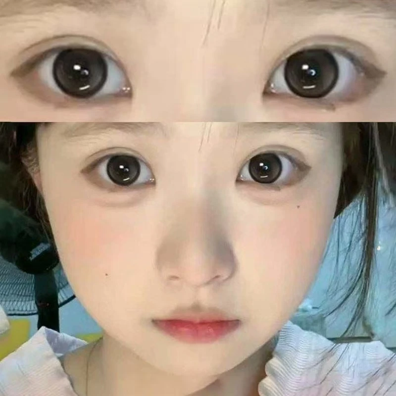 琪瞳14.5大直径美瞳小黑茶纯欲自然灰半年抛古典风素颜彩色隐形