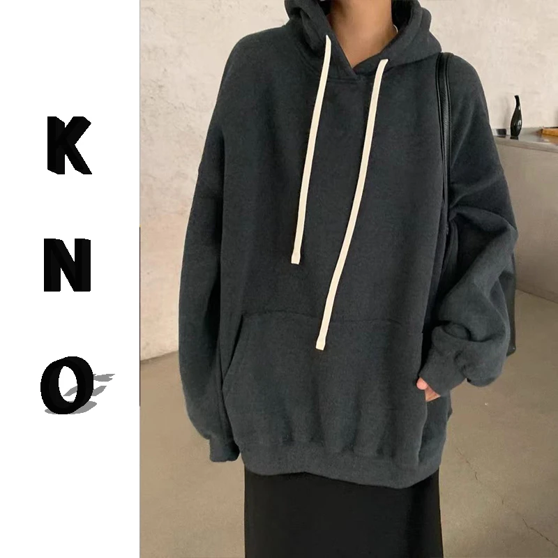 【KNO】早秋新款云感空气层连帽卫衣