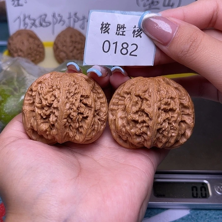 文玩核桃把件粗筋49.0182