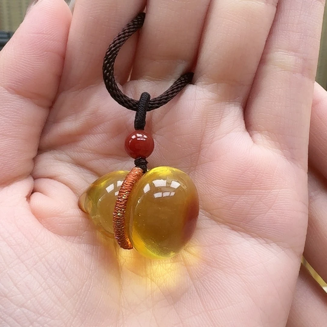 未镶嵌琥珀裸石葫芦