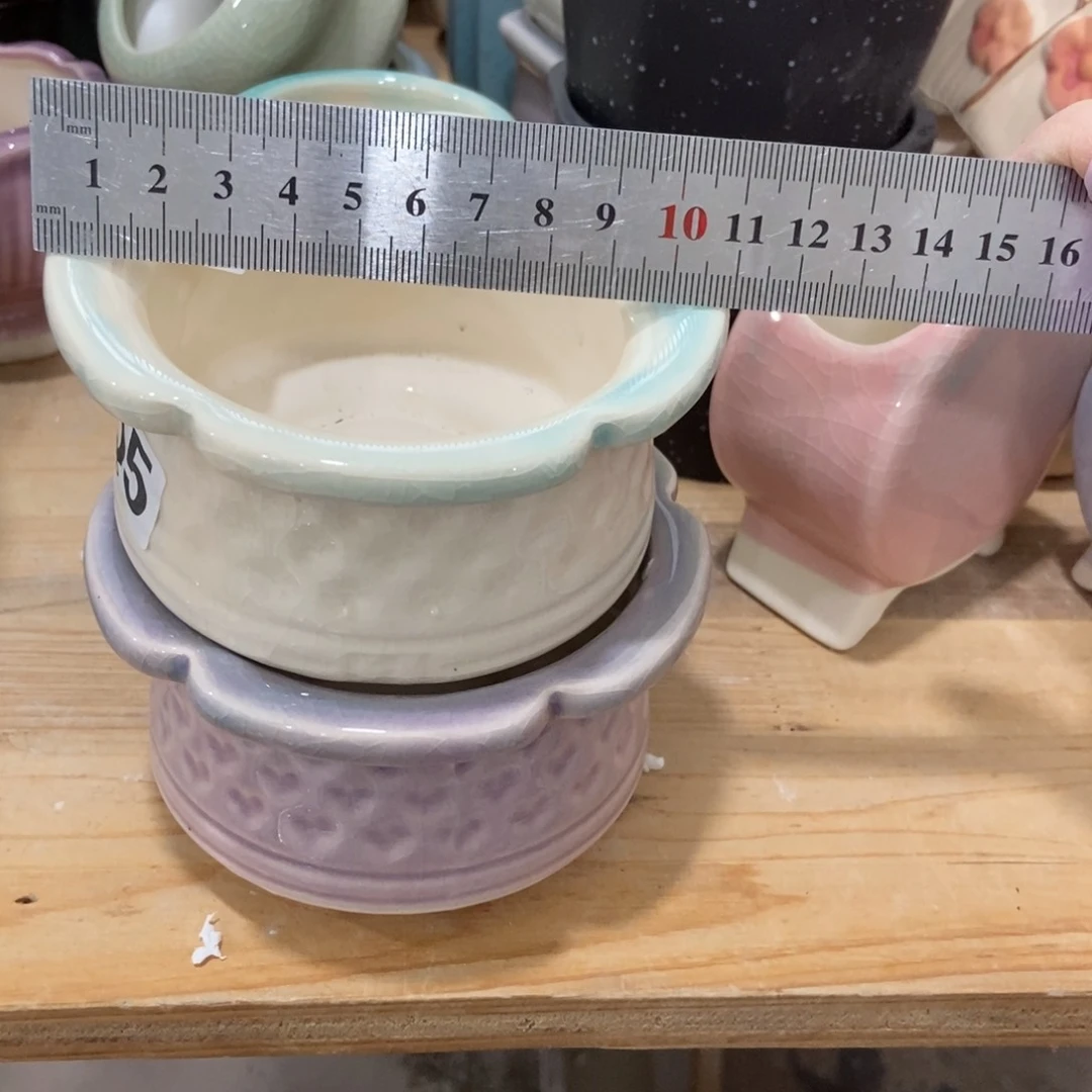 红陶高温陶瓷花盆