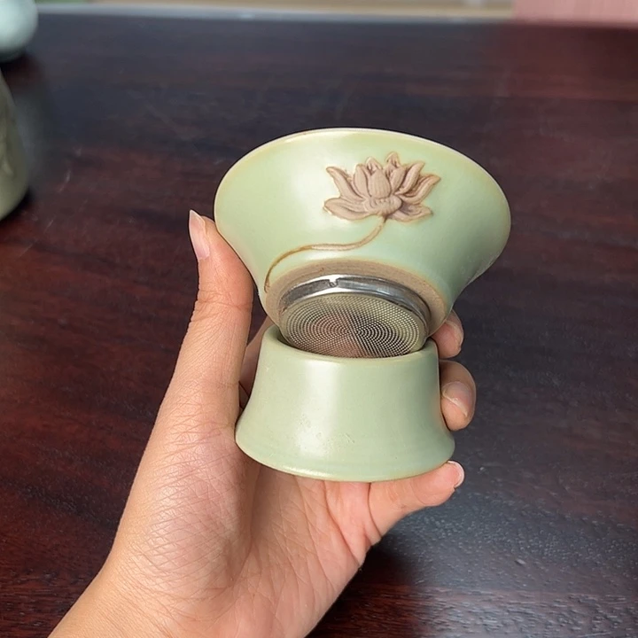 龙泉云间青瓷小米茶器