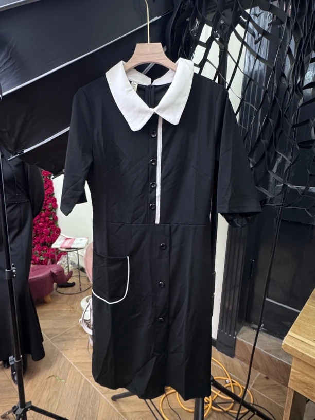 清丽时尚百搭显瘦连衣裙