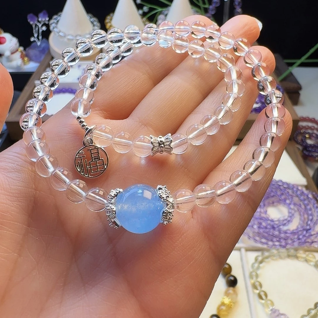 水晶手链未镶嵌白水晶