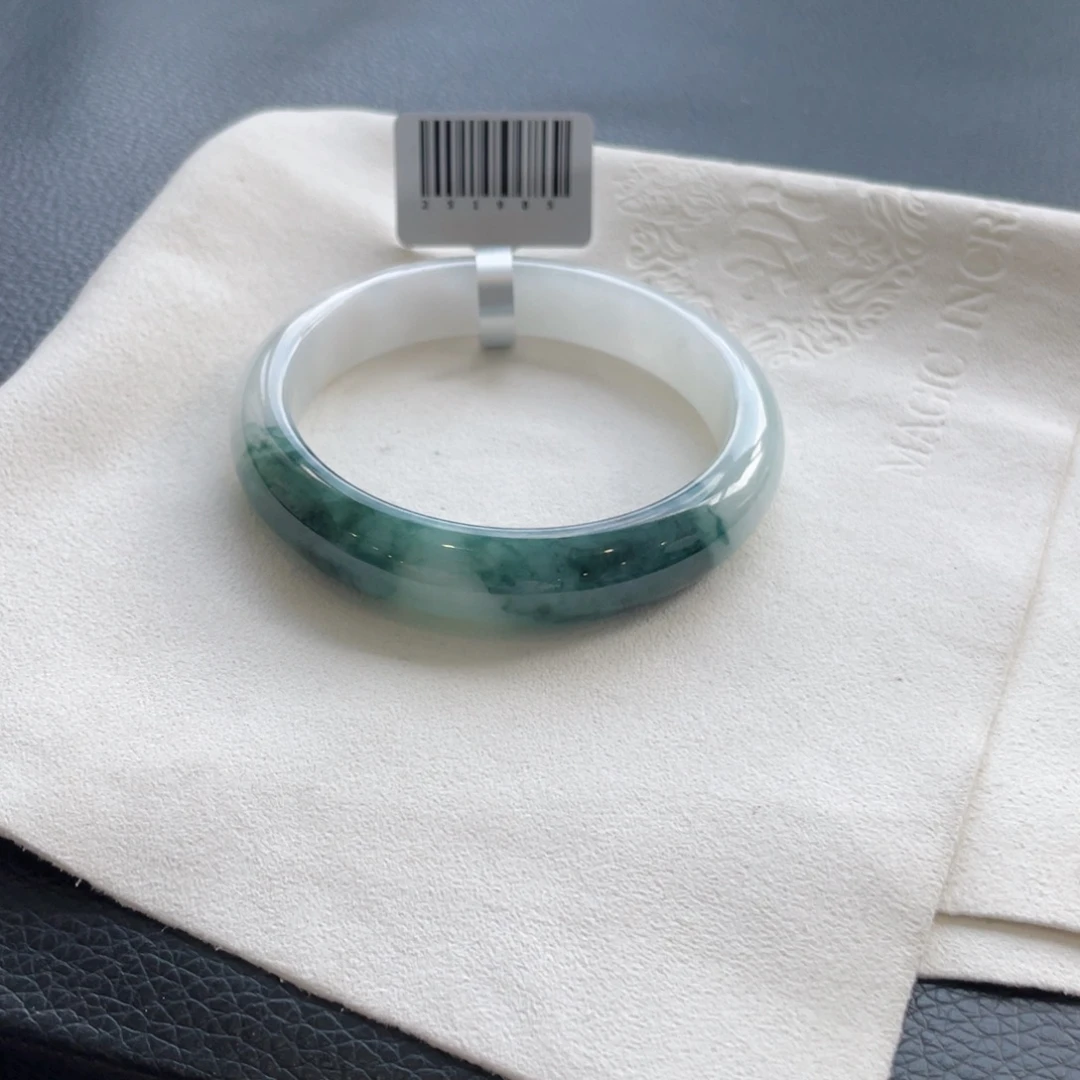 未镶嵌手镯翡翠纹 棉57