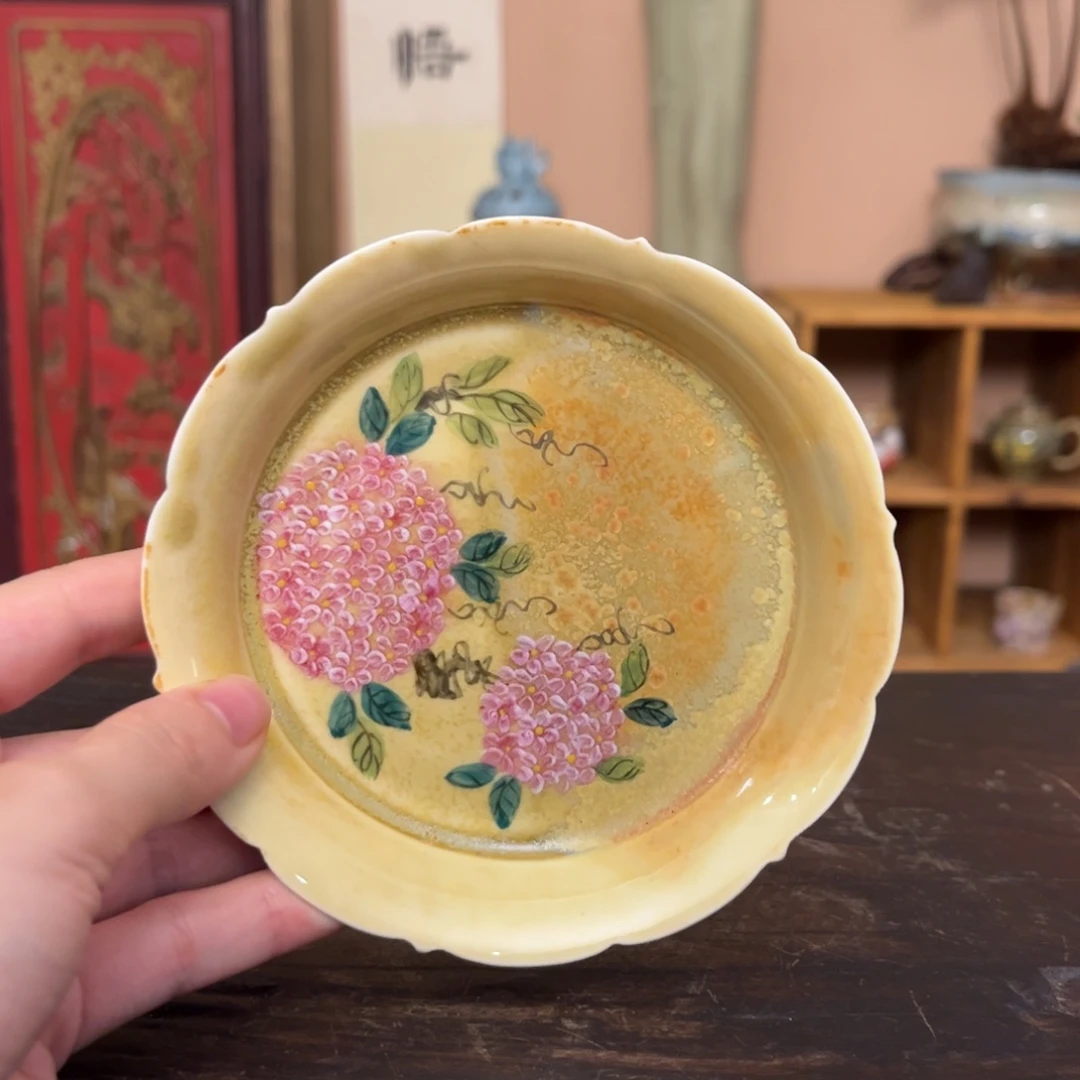 柴烧纯手工手绘陶瓷