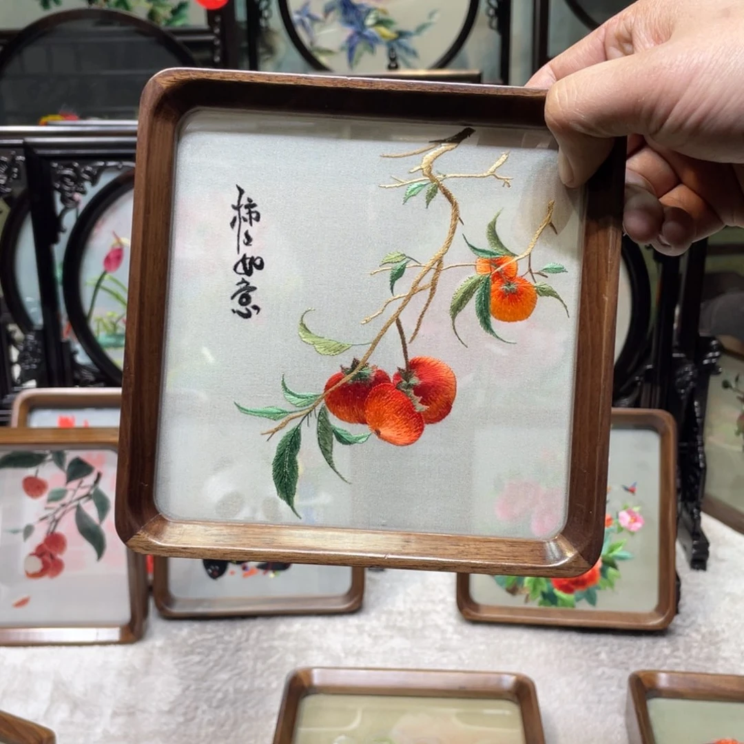 刺绣C***y非遗传承摆件