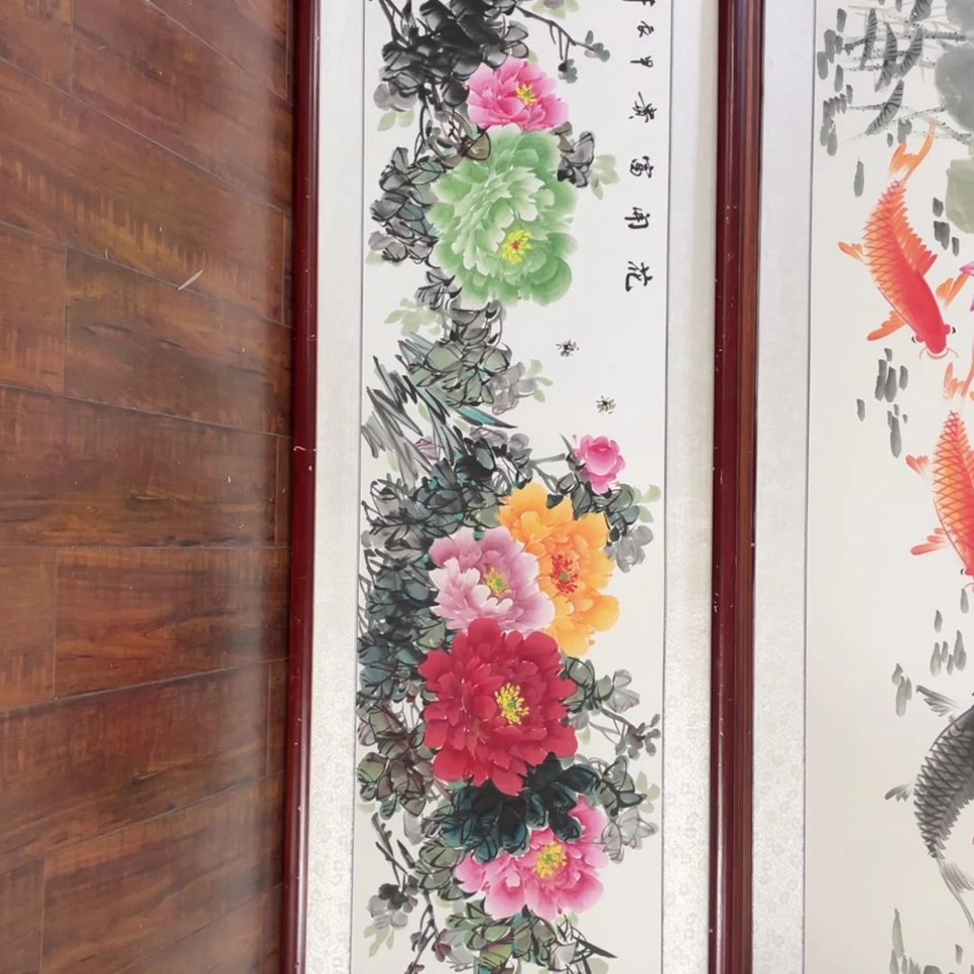 国画带框尺寸48*163厘米