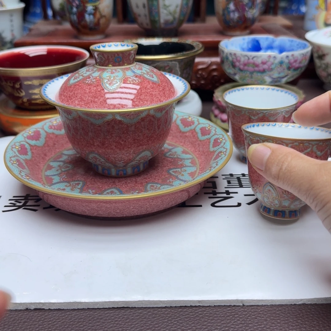 清***园景德镇手工手绘展示