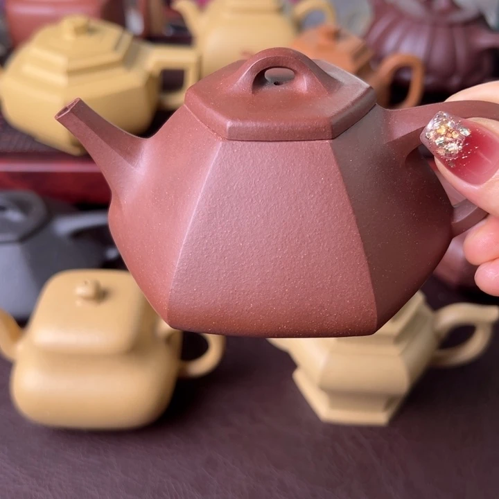 紫砂茶壶紫泥石瓢微瑕