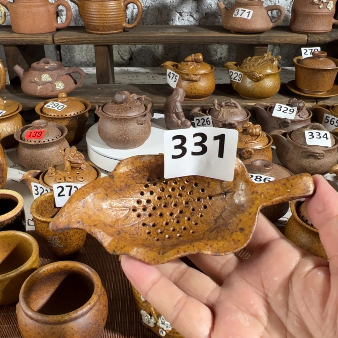 缸茶漏原谷烧高温粗瓷