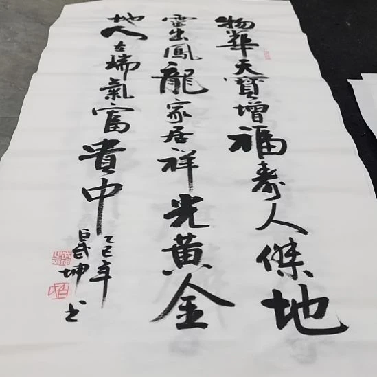 翰墨白武坤老师作品一副