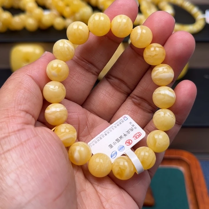 琥珀未镶嵌珠宝奇石M135号10+瓷白妖花