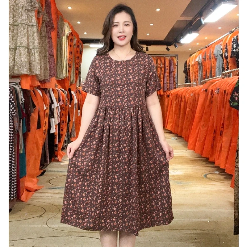 【撤柜断码甩】M468女装连衣裙气质时尚夏季休闲百搭中长款裙子