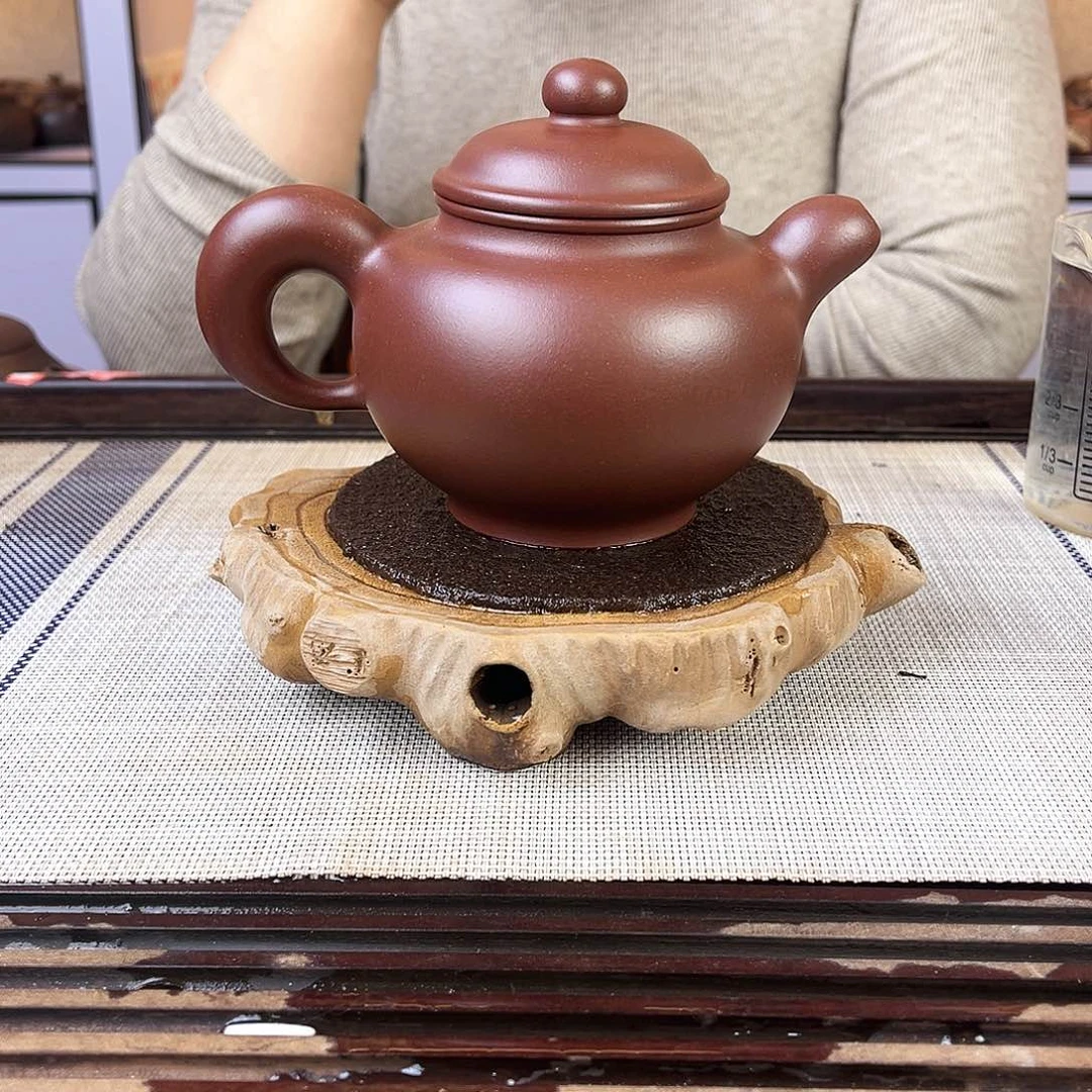 紫砂茶壶宜兴紫砂底槽青350c c