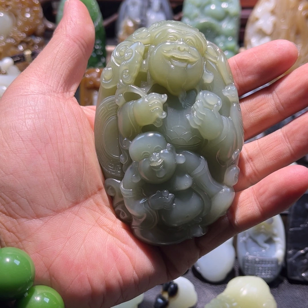 和田玉未镶嵌挂件