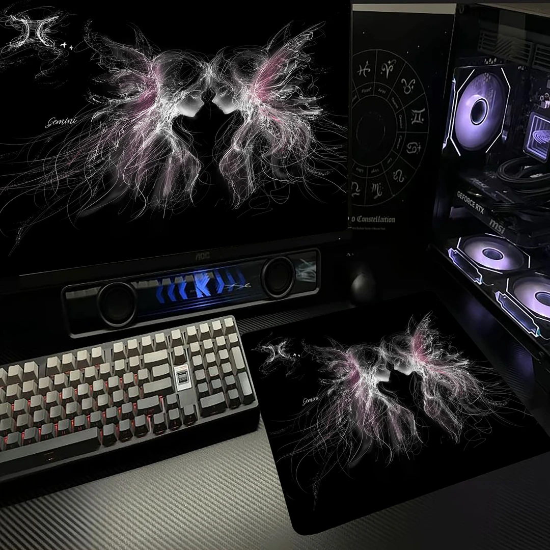 Bythere白泽【十二星座】游戏电竞FPS专用鼠标垫打瓦游戏细面涩垫