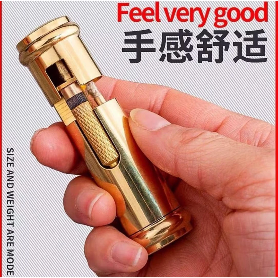 德国WEITELANG黄铜手工科乐比拔盖战壕复古煤油打火机男士送礼个