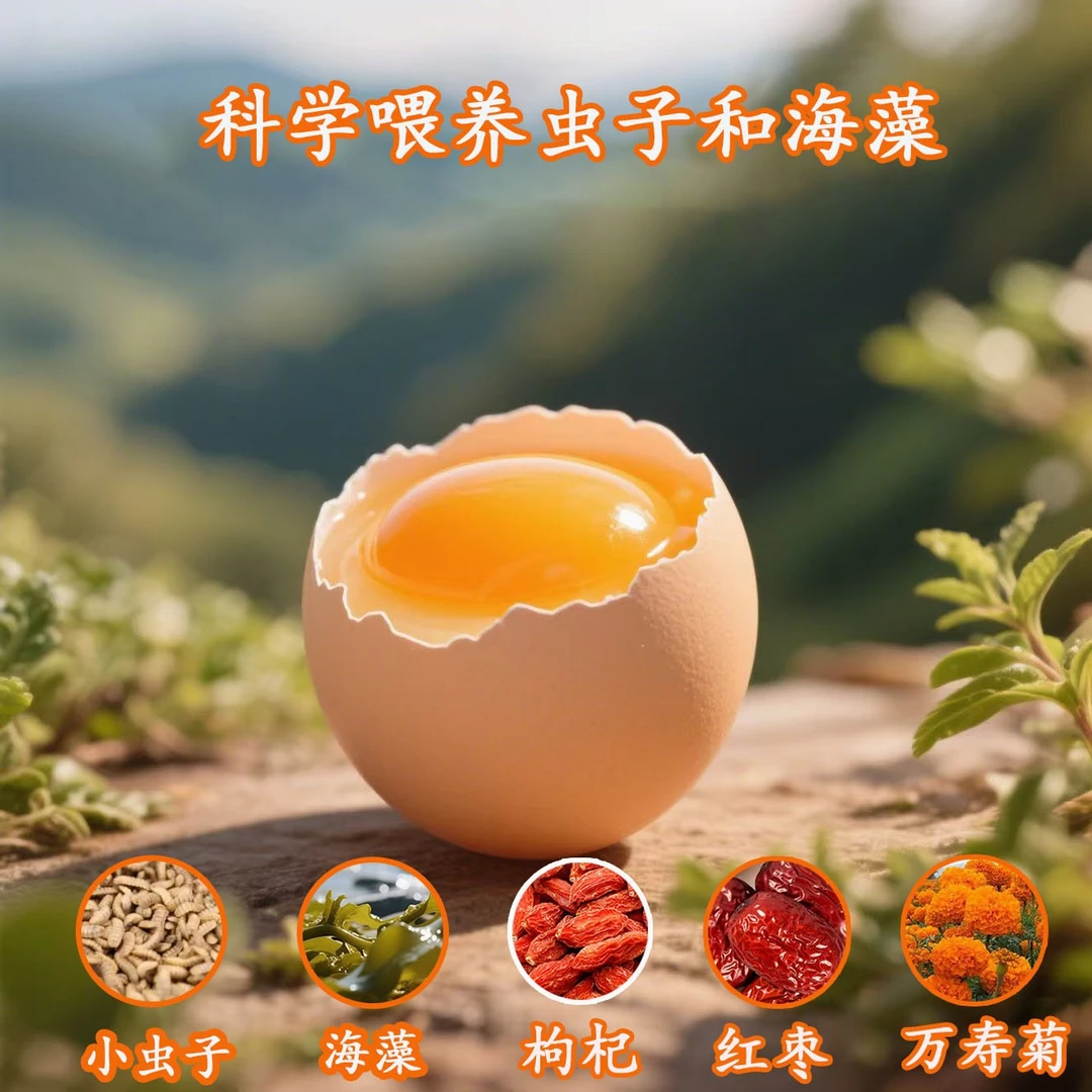 蛋大娘可生食无菌虫藻富硒鸡蛋特大号鸡蛋