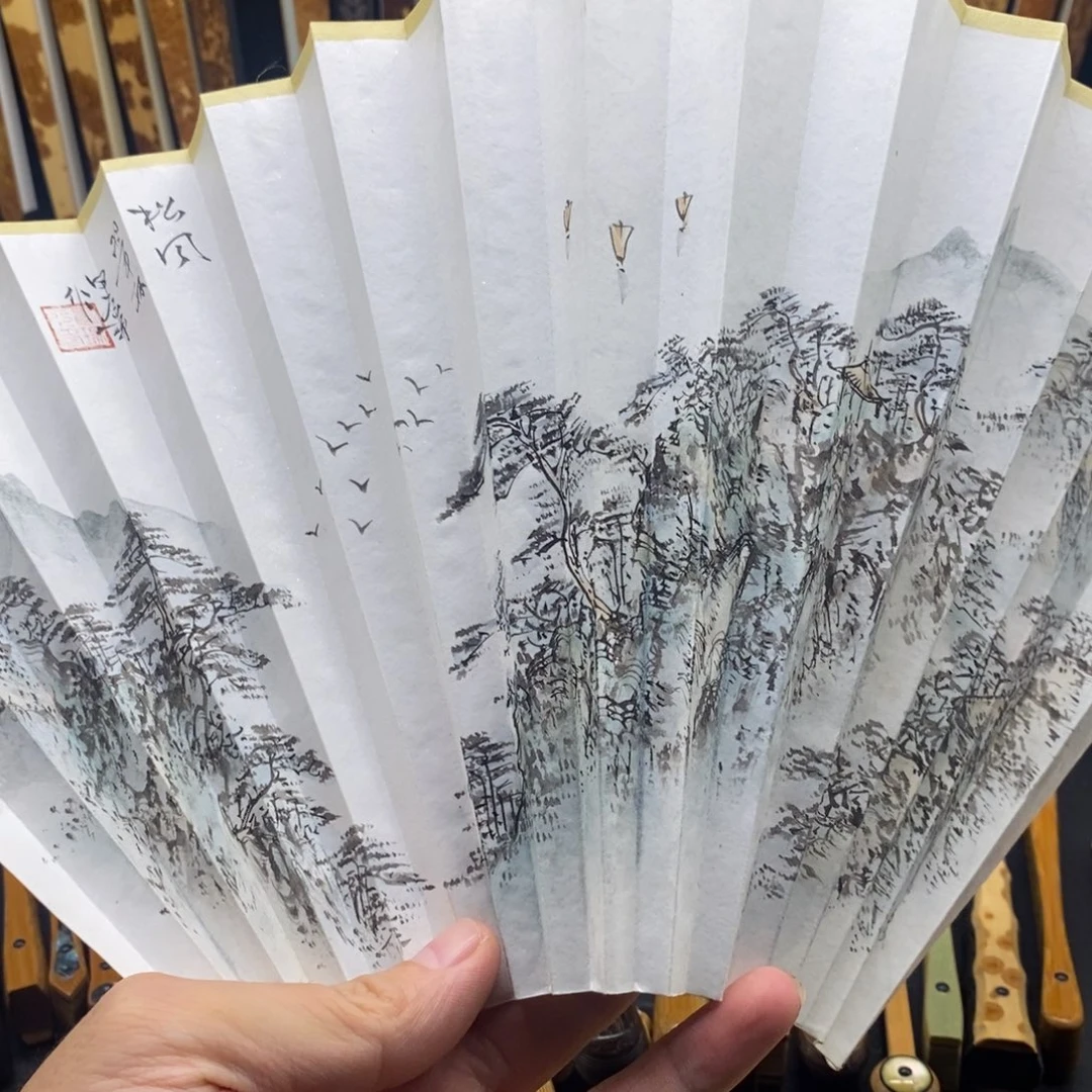 庭***餐折扇这是折扇作为折扇