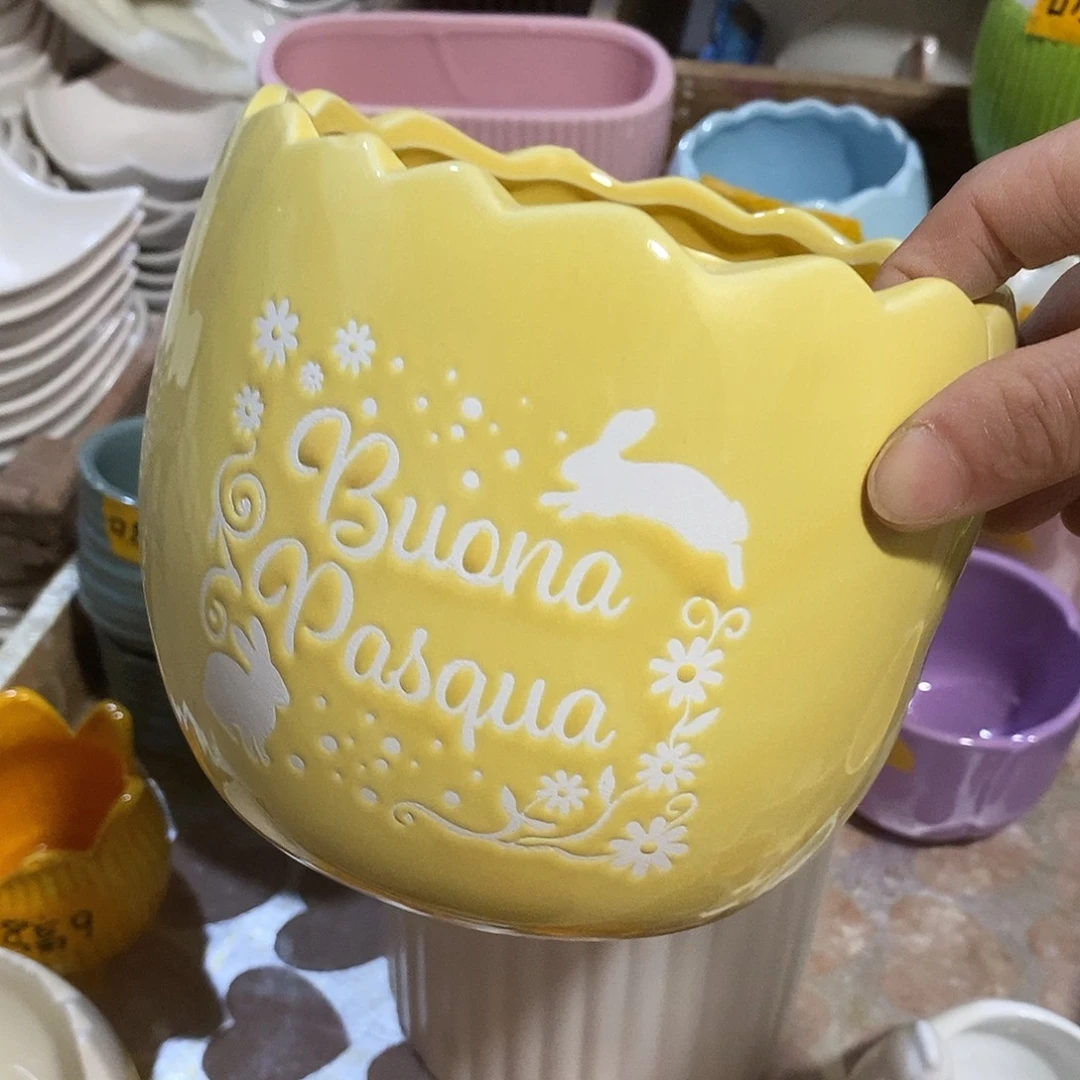 陶杯子陶盆有孔 瑕疵介意勿拍