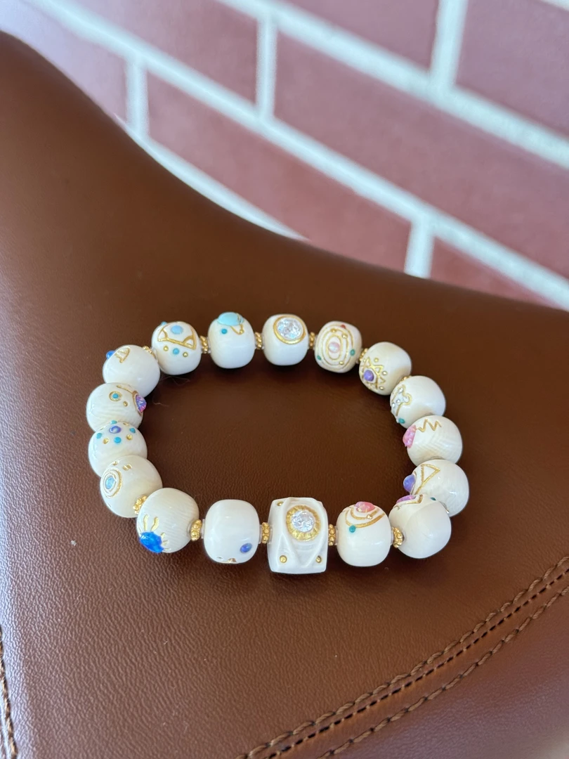 多巴胺手串日月星辰猛犸牙